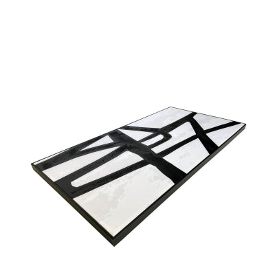 Monochrome Linen Art Rectangle